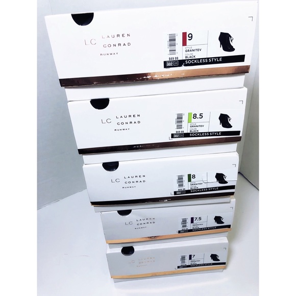 SOLD LC Lauren Conrad Black Velvet High Heels - Picture 8 of 8